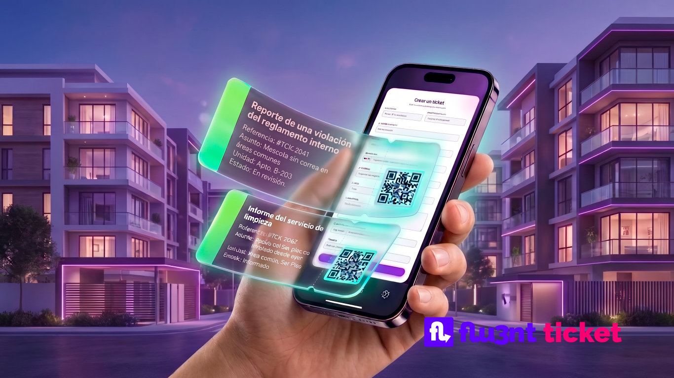 Flu3nt Ticket — mesa de ayuda para condominios
